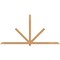 Ekena Millwork Kennewick Timber Gable Bracket, Western Red Cedar, 108"W x 54"H x 3 1/2"D x 3 1/2"F, 12/12 Pitch GBW108X54X0404KEN00SWR - alternate 1
